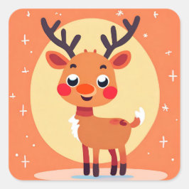 Rudolph Christmas Holiday Party Sticker
