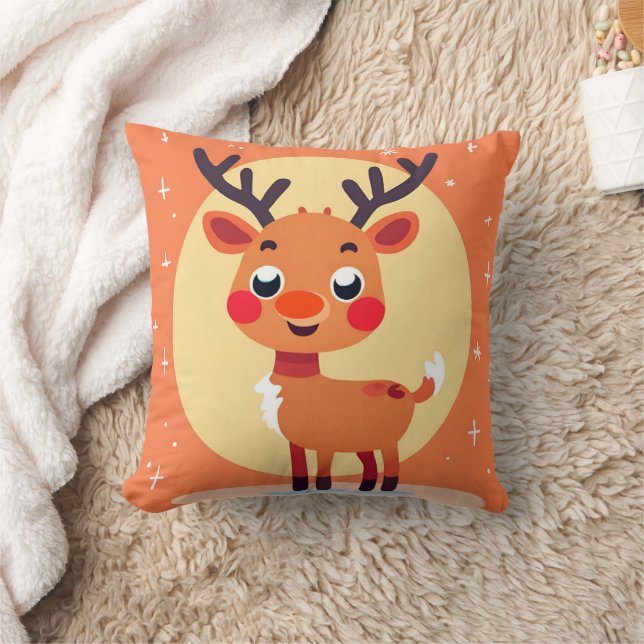 Rudolph Christmas Holiday Throw Kissen (Decke)