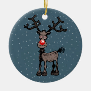 Rudolph das Rentier Keramik Ornament
