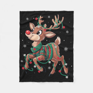 Rudolph Das Rote Nasen Rentier Für Kinder Und Weih Fleecedecke