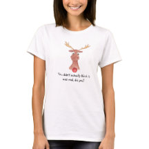 Rudolph der rote gerochene Ren-Damen-T - Shirt