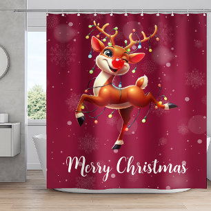 Rudolph Die Rotnase Rentier Weihnachten Duschvorhang