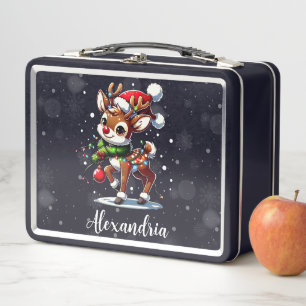 Rudolph Die Rotnase Rentier Weihnachten Metall Brotdose