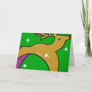 Rudolph, Feiertags-Vorlagen durch GLetzArt Feiertagskarte
