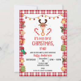 Rudolph First Christmas Meet und Greet Party Einladung