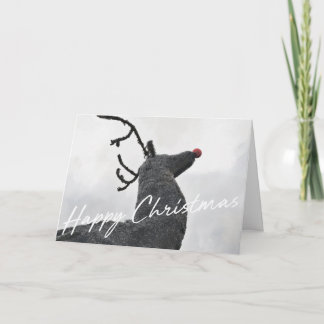 RUDOLPH FLUG Weihnachtskarte Dankeskarte