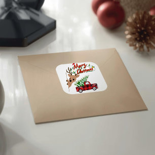 Rudolph Frohe Weihnachten - Aufkleber