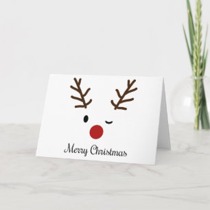 Rudolph-Frohe Weihnachten Karte
