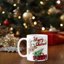 Rudolph Frohe Weihnachten - Personalisierter Beche