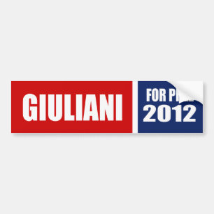RUDOLPH GIULIANI 2012 AUTOAUFKLEBER