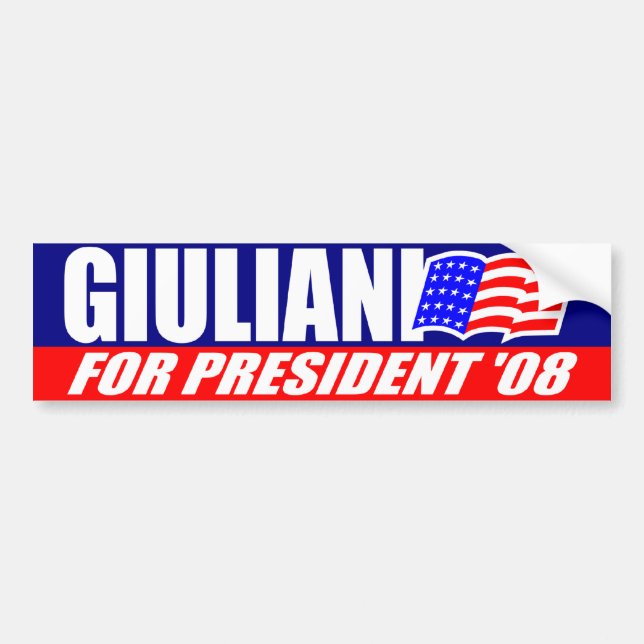 Rudolph Giuliani für Präsidenten Autoaufkleber (Vorne)