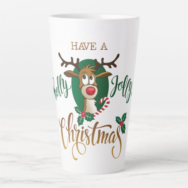Rudolph Holly Jolly Christmas Milchtasse (Vorderseite)