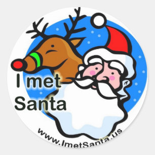 Rudolph - Ich habe Santa Sticker getroffen