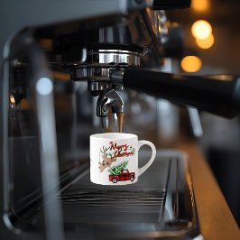 Rudolph Merry Christmas -Personalized Espresso Mug Espressotasse