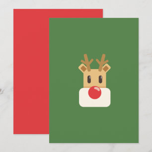 Rudolph mit der roten Nase Einladung