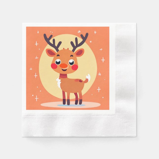Rudolph Paper Napkin Serviette (Vorderseite)