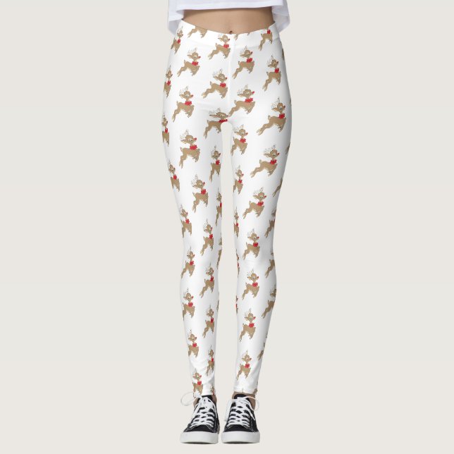 Rudolph Pattern Leggings (Vorderseite)