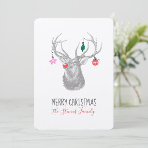 Rudolph Reindeer Frohe Weihnachten