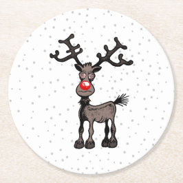 Rudolph Reindeer Paper Untersetzer