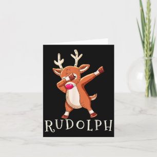 Rudolph Santas Rentiere Familien-Matching-Outfit C Karte