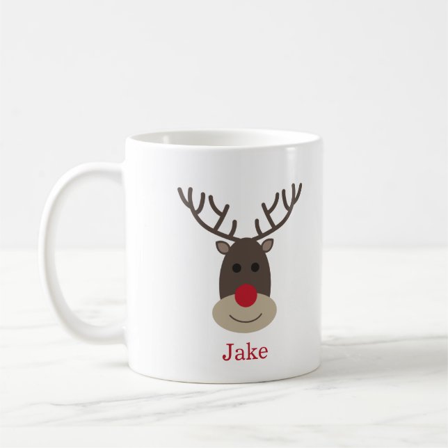 Rudolph Tasse mit Namen Weihnachtsfeiertage (Links)