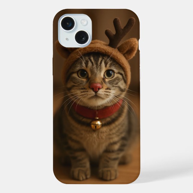 Rudolph the Cat iPhone 15 Plus Case Hülle (Rückseite)