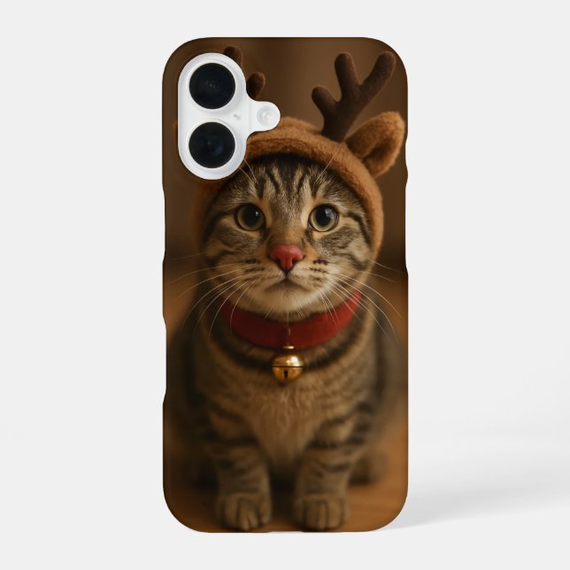 Rudolph the Cat iPhone 16 Case Hülle (Rückseite)