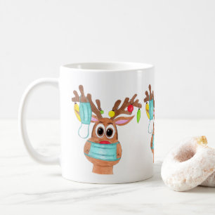 Rudolph the Face Masked Reindeer Kaffeetasse