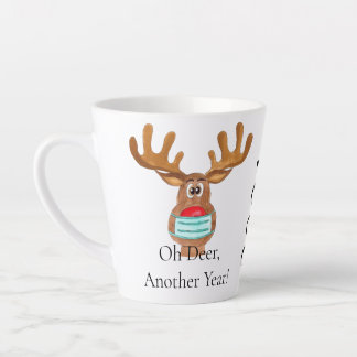 Rudolph the Face Masked Reindeer Latte Tasse