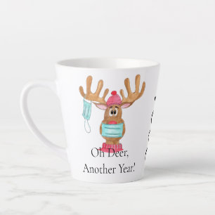 Rudolph the Face Masked Reindeer Latte Tasse