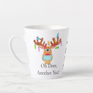Rudolph the Face Masked Reindeer Latte Tasse