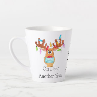 Rudolph the Face Masked Reindeer Latte Tasse