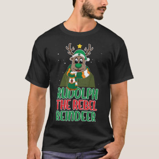 Rudolph The Rebel Rentier T-Shirt