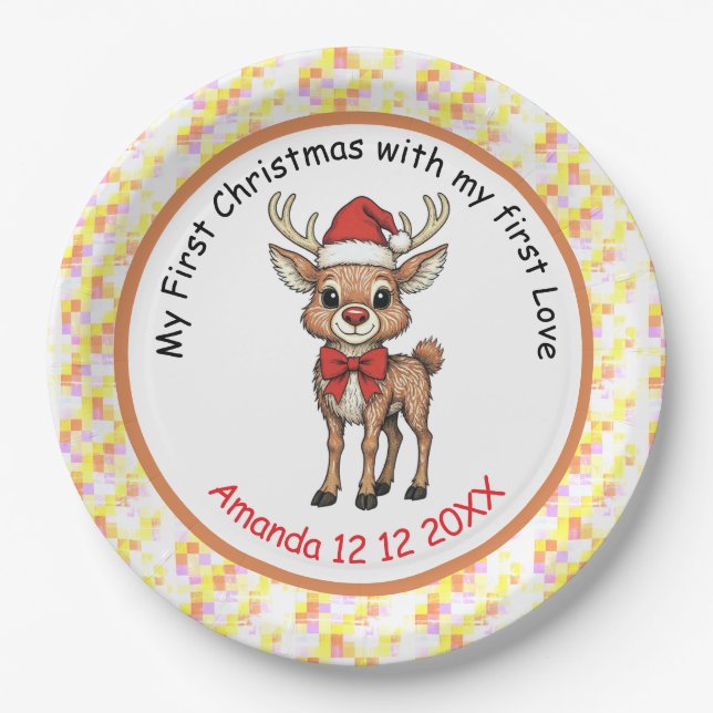 Rudolph the Red Nose Pappteller (Vorderseite)