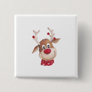 Rudolph The Red Nosed Reinder 1 Button