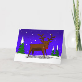 Rudolph the Red Nosed Rentier Christmas Card Feiertagskarte