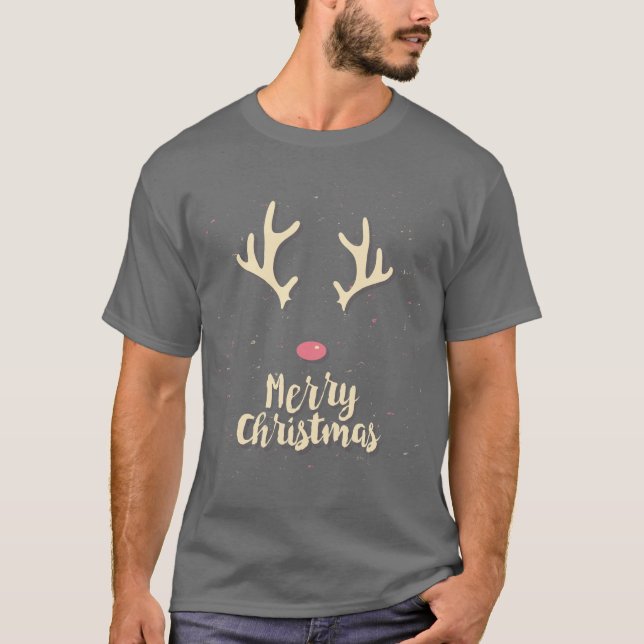 Rudolph the Red-Nosed Rentier Men's T - Shirt (Vorderseite)