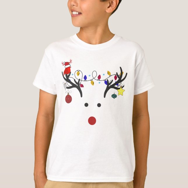 "Rudolph the Rednose" Jungs T - Shirt (Vorderseite)