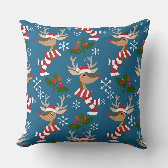 Rudolph Throw Pillow Kissen (Vorderseite)