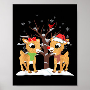 Rudolph- und Clarice-Shirt Weihnachten Kinder Mädc Poster