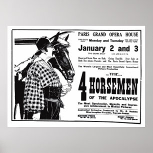 Rudolph Valentino 1921 Vintages Filmanzeigenplakat Poster