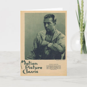 Rudolph-Valentino-Porträt Karte