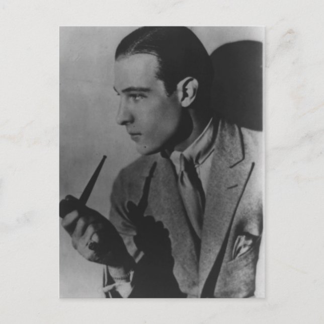 Rudolph Valentino Vintag Foto Postkarte (Vorderseite)