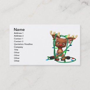 Rudolph verwirrte visitenkarte