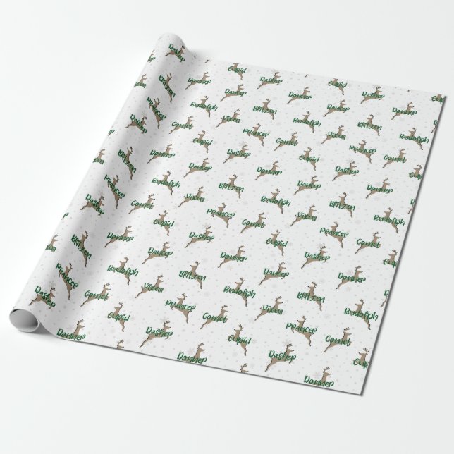 Rudolph Wrapping Paper Geschenkpapier (Ungerollt)