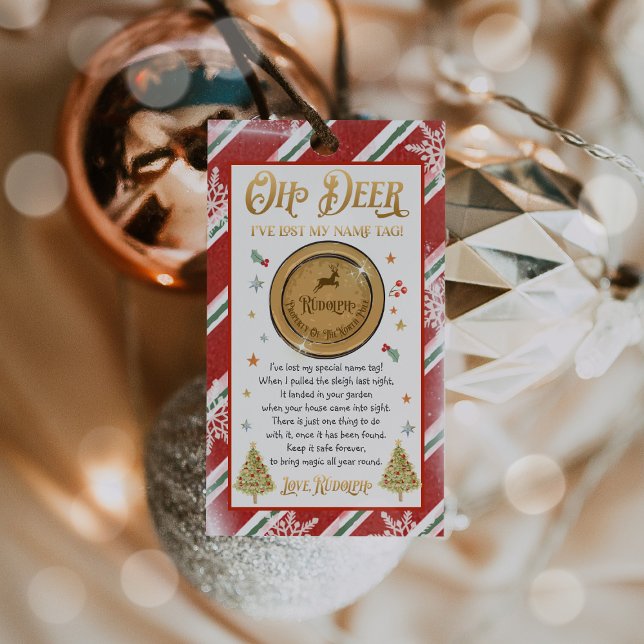 Rudolph's Lost Name Christmas Eve Box Filler Geschenkanhänger (Von Creator hochgeladen)
