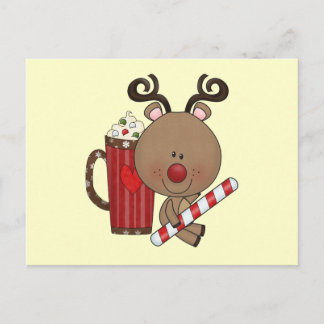 Rudy Reindeer mit Cocoa Postkarte