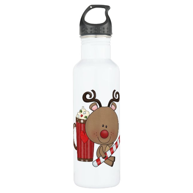 Rudy Reindeer mit Cocoa Trinkflasche (Vorderseite)