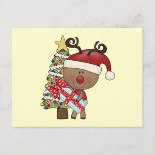 Rudy-Ren-Feiertags-Baum Feiertagspostkarte