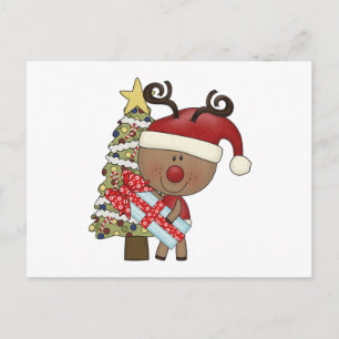 Rudy-Ren-Feiertags-Baum Feiertagspostkarte